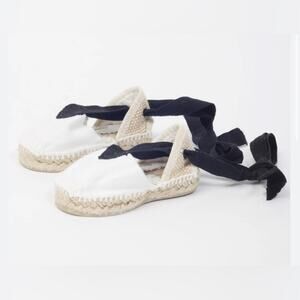 Woman’s Artesanie White and Black Espadrilles Size 43